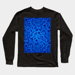 Ethereal Blue Floral Long Sleeve T-Shirt